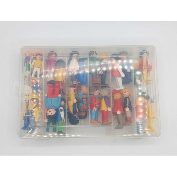 Playmobil Figures with Case some Vintage Lot of 33 - Picture 2 of 8